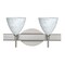 Besa Lighting Mia Vanity, Carrera, Satin Nickel Finish, 2x5W LED 2SW-177919-LED-SN - alternate 1